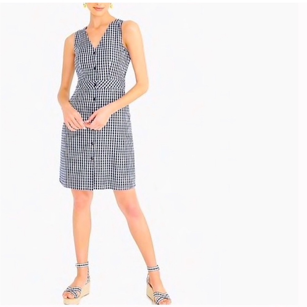 J Crew gingham sundress, size 0